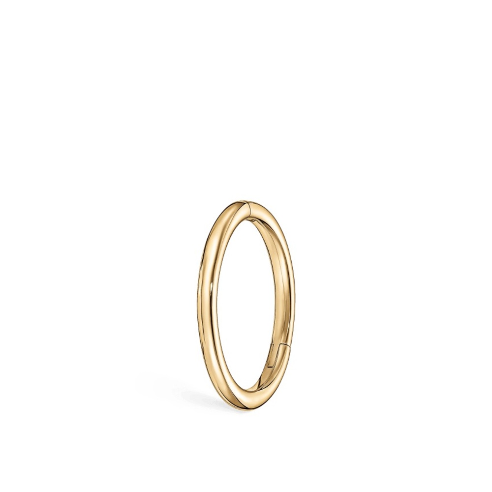 {maria tash} plain gold hoop seamless clicked earring